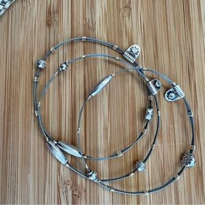 Silpada Sterling and CZ Haiku Bracelet Trio. Pre-loved but excellent condition.